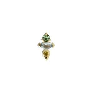 7AM Mint Tourmaline Stud