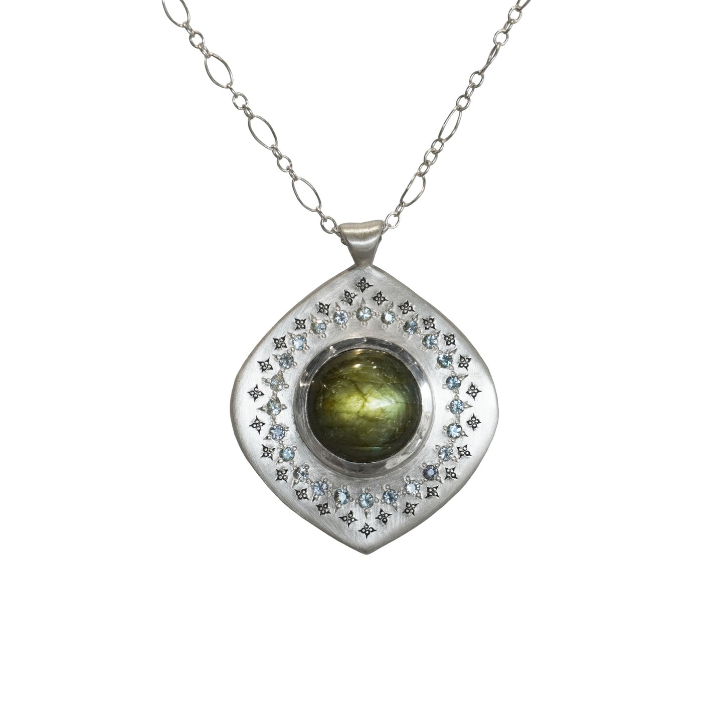 Sterling Silver Labradorite Necklace