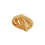 Load image into Gallery viewer, Gold Vermeil 3 Band Metallic Ring
