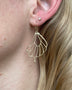 Load image into Gallery viewer, Gold Papillon Earrings
