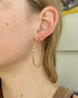 Load image into Gallery viewer, Gold Vermeil and Diamond DNA Spring Medium Hoops
