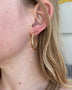 Load image into Gallery viewer, Elegance Gold Vermeil Bamboo Large Oval Hoops
