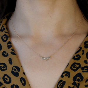 Sunburst Diamond Necklce