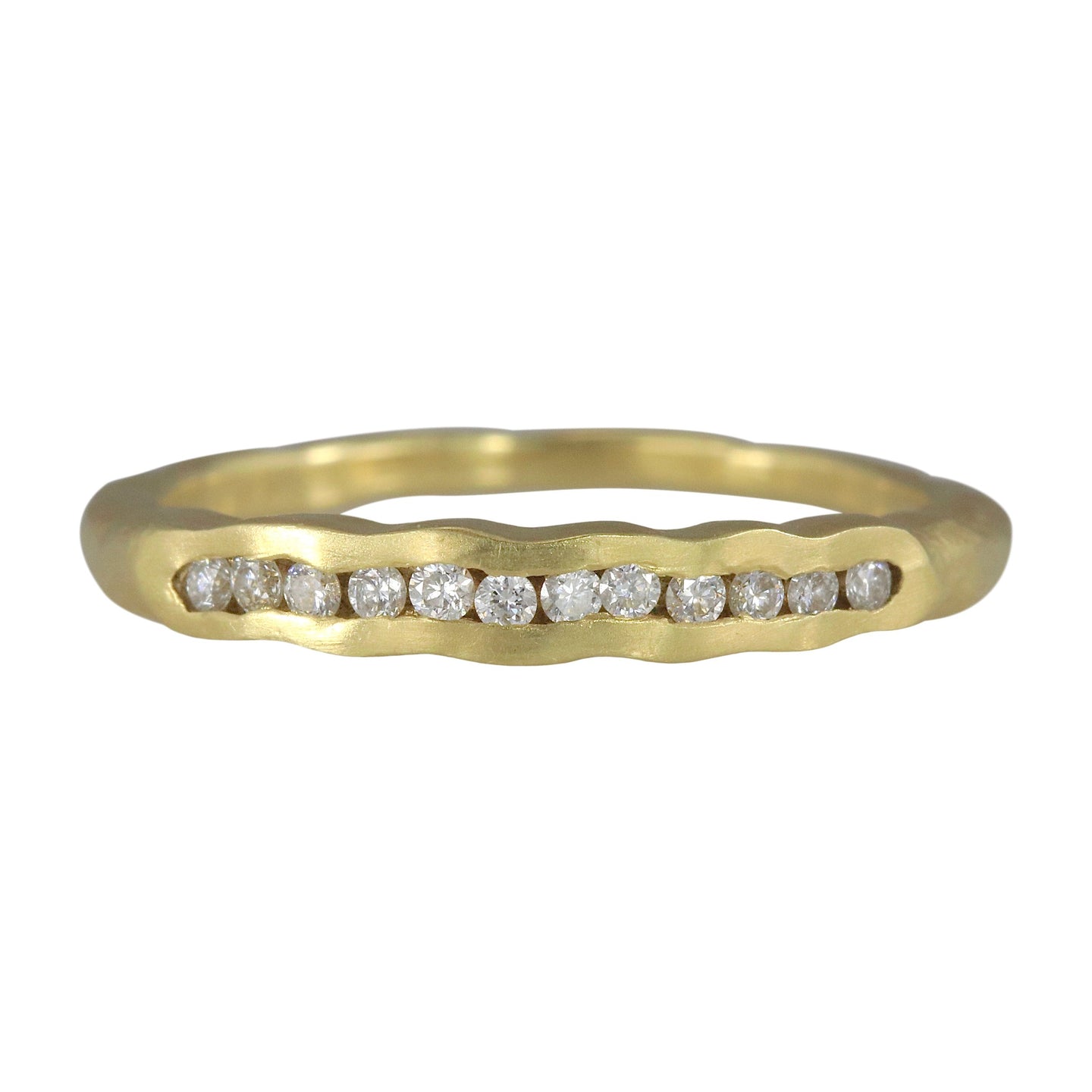 Tidal Diamond Wedding Band