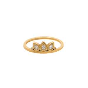 Lotus Petal Diamond Band