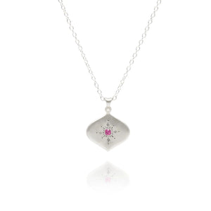 North Star Pink Sapphire Pendant