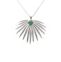 Load image into Gallery viewer, Large Silver Fan Palm with Emeralds
