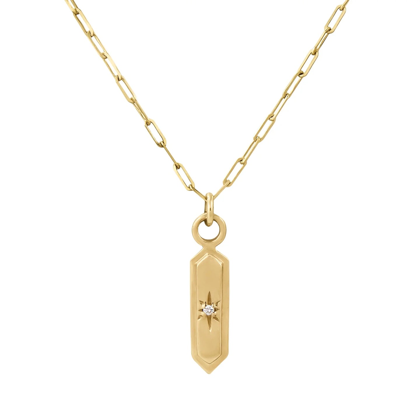 Astra Hexa Diamond Pendant Necklace