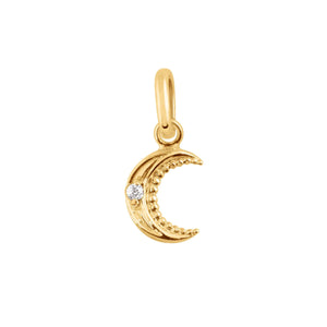 Petite Moon Diamond Pendant