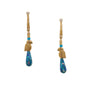 Load image into Gallery viewer, Yellow Gold and Mosaic Opal Parrot Earrings
