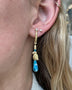 Load image into Gallery viewer, Yellow Gold and Mosaic Opal Parrot Earrings
