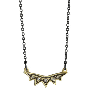 Sunburst Diamond Necklce