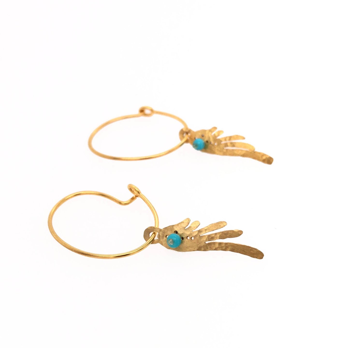 Hooped Feather Tamata Earrings