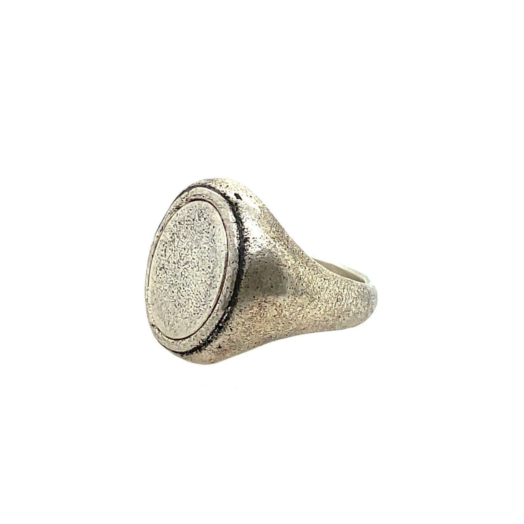 THE MORRISON | Flat Top Scratch Oxidised Ring In 925 Silver – RUMA LIFESTYLE