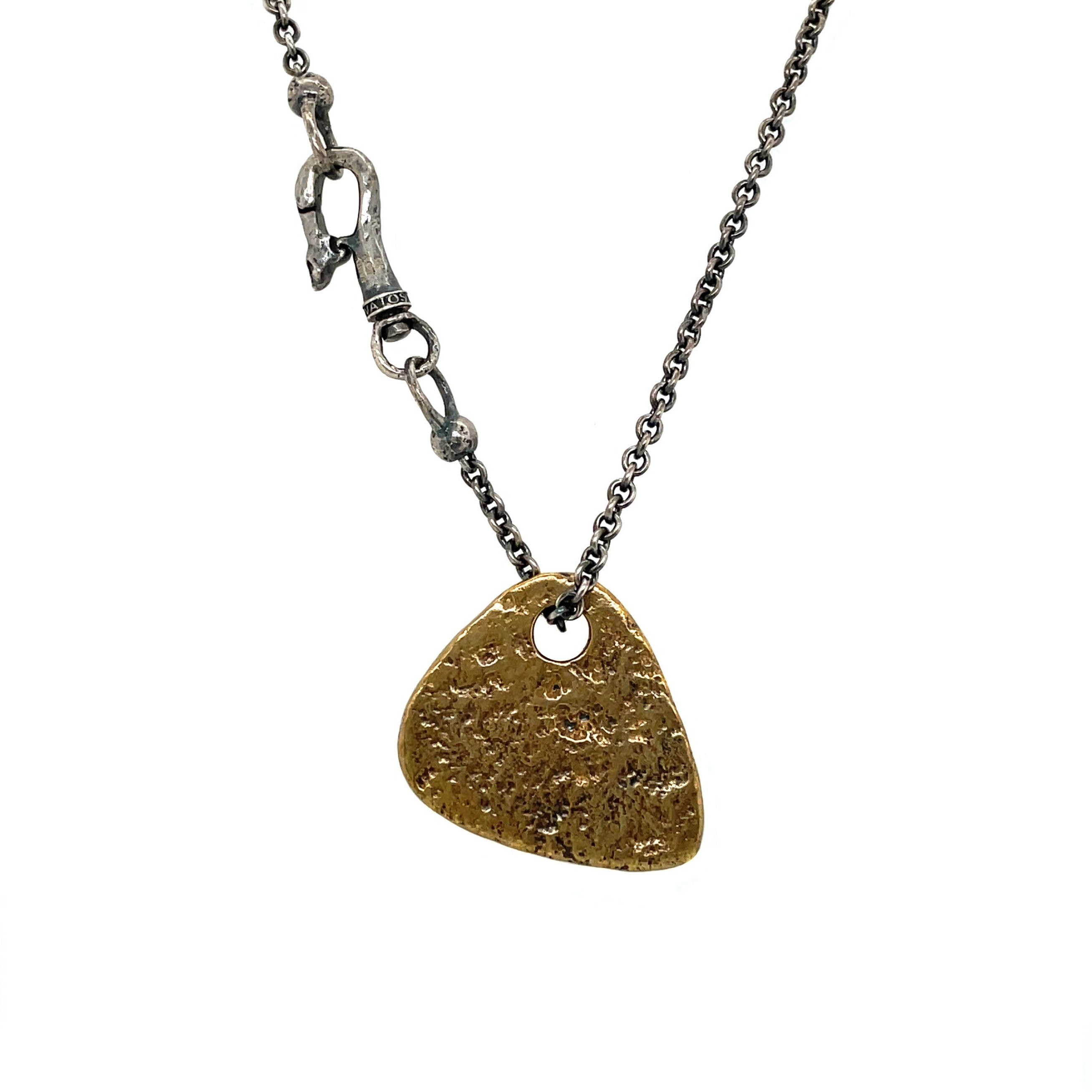 John Varvatos | Brass and Oxidized Sterling Silver Guitar Pick