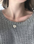 Load image into Gallery viewer, Pansy Pendant with Grey Pearls
